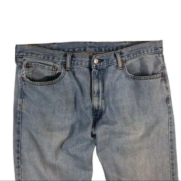 MJ126 Levi’s 505 Regular Fit Denim Jeans 38x30 - Picture 3 of 7